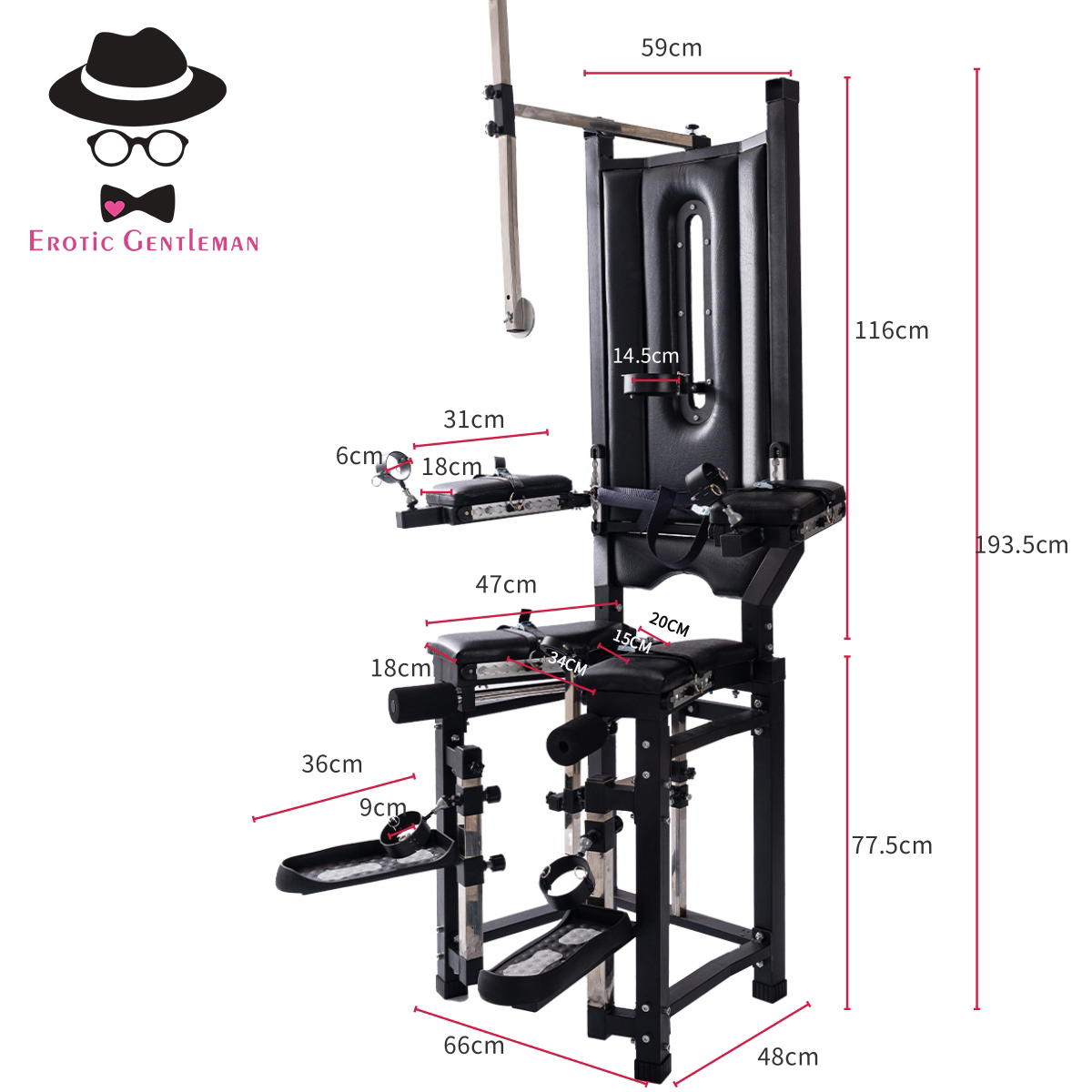 Large BDSM sex furniture queen training chair punishment props torture rack bondage fixed chair插图1 Large BDSM sex furniture queen training chair punishment props torture rack bondage fixed chair插图1